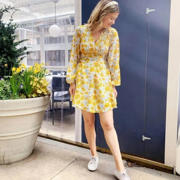 Anthropologie Vera Buttercup Mini Dress Size XS - Picture 4 of 16